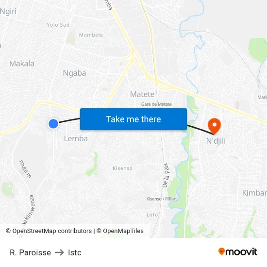 R. Paroisse to Istc map
