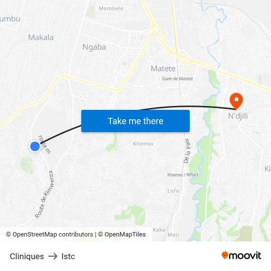 Cliniques to Istc map