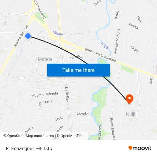 R. Échangeur to Istc map