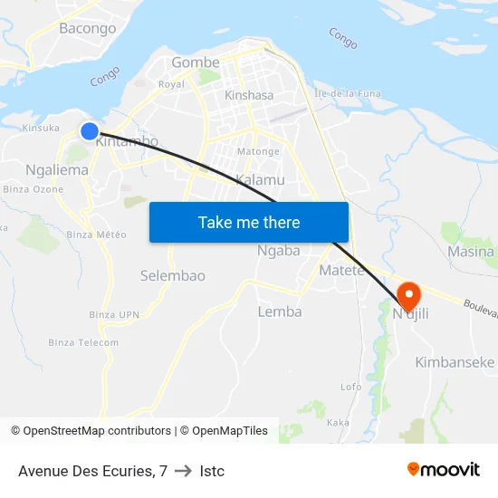 Avenue Des Ecuries, 7 to Istc map