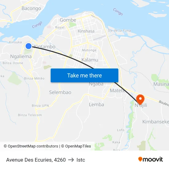 Avenue Des Ecuries, 4260 to Istc map