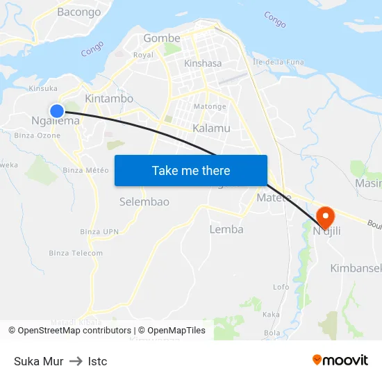 Suka Mur to Istc map