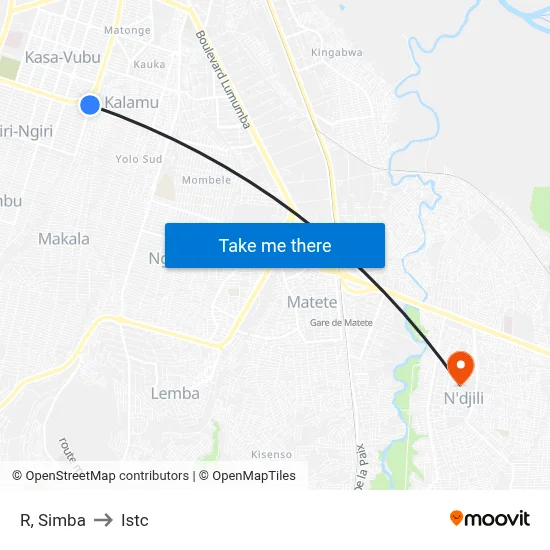 R, Simba to Istc map