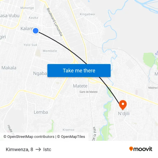 Kimwenza, 8 to Istc map