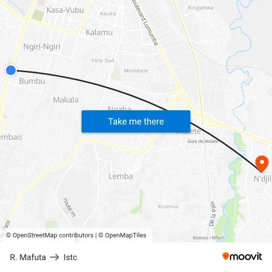 R. Mafuta to Istc map