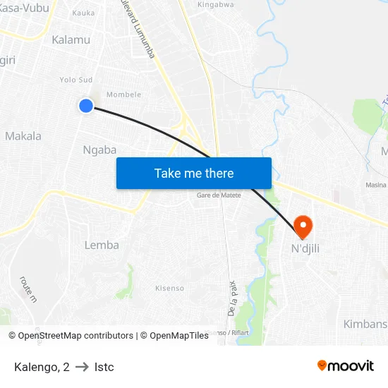 Kalengo, 2 to Istc map