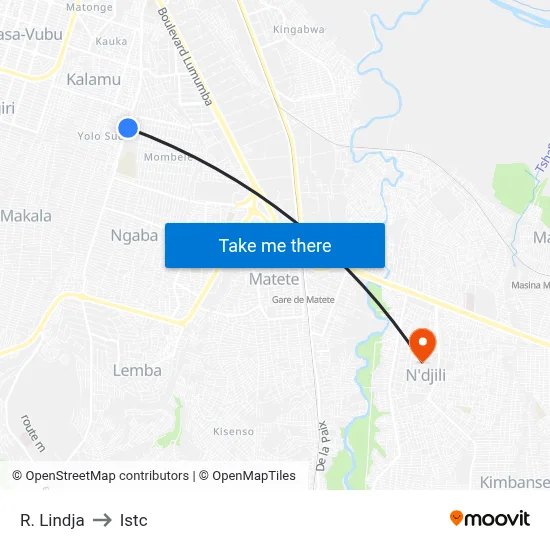 R. Lindja to Istc map