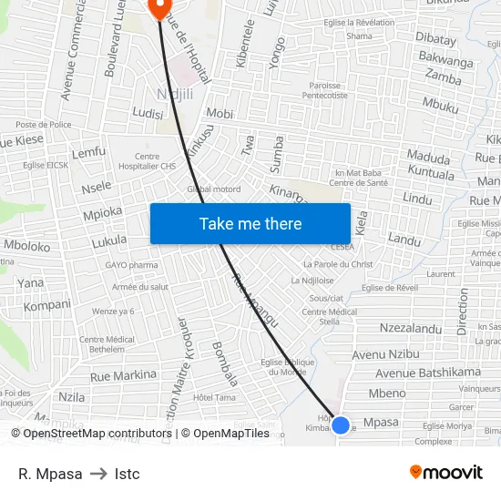 R. Mpasa to Istc map