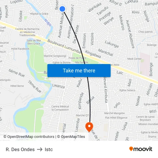 R. Des Ondes to Istc map
