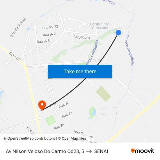 Av Nilson Veloso Do Carmo Qd23, 5 to SENAI map