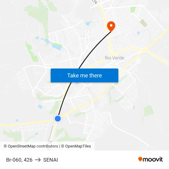 Br-060, 426 to SENAI map