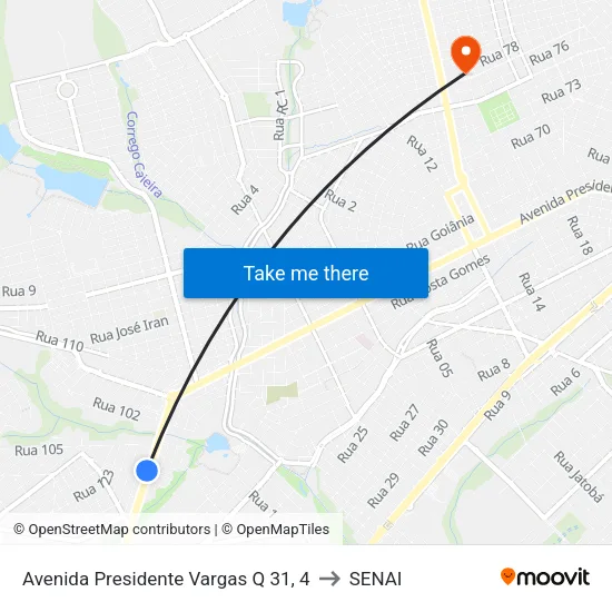 Avenida Presidente Vargas Q 31, 4 to SENAI map