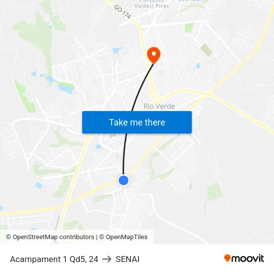 Acampament 1 Qd5, 24 to SENAI map