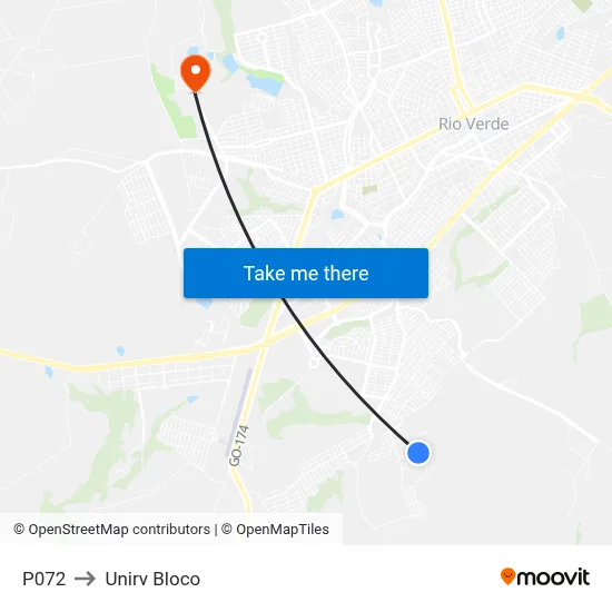 P072 to Unirv Bloco map