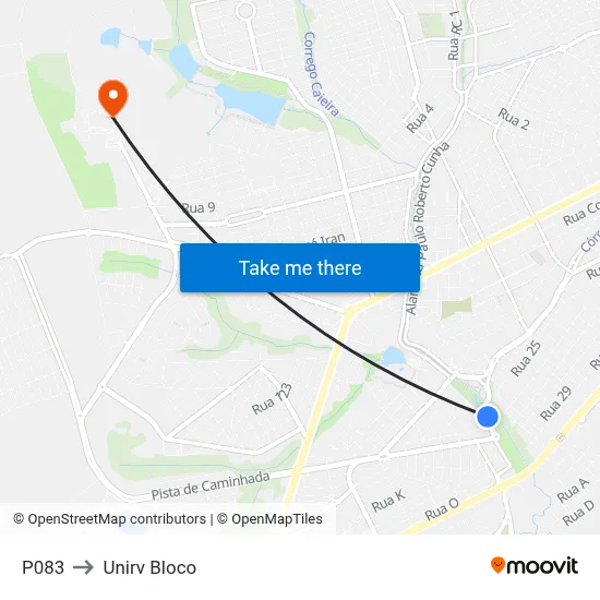 P083 to Unirv Bloco map