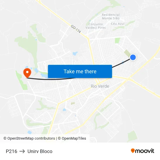 P216 to Unirv Bloco map
