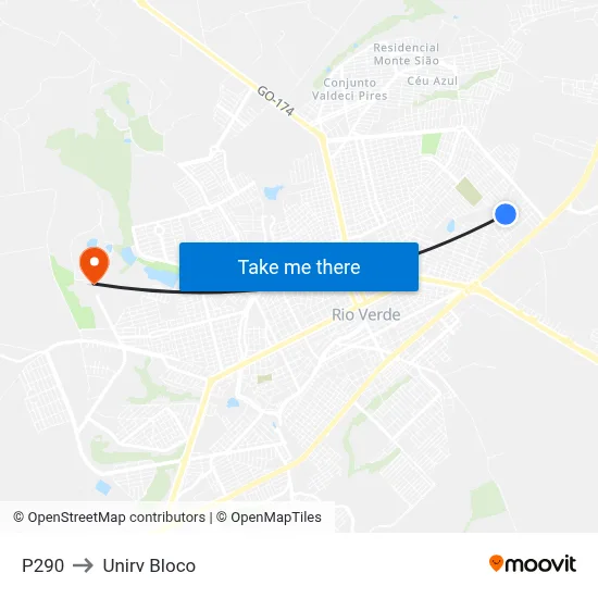 P290 to Unirv Bloco map