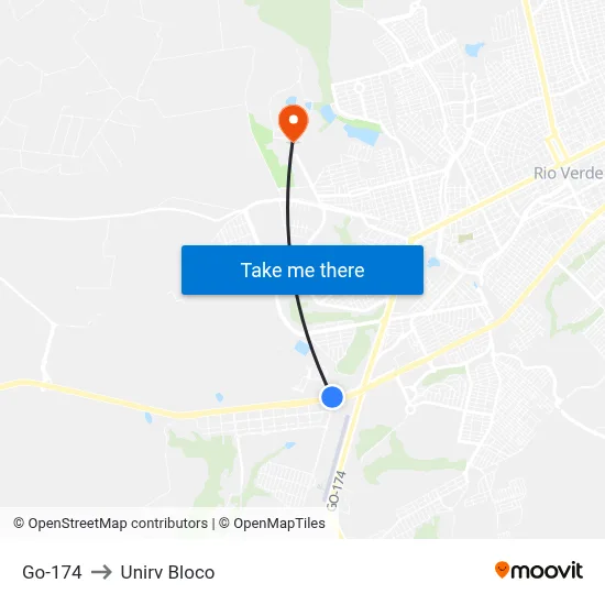 Go-174 to Unirv Bloco map