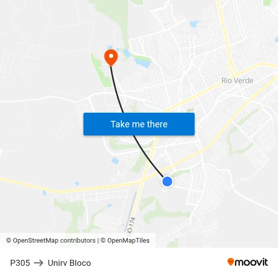 P305 to Unirv Bloco map