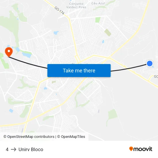 4 to Unirv Bloco map