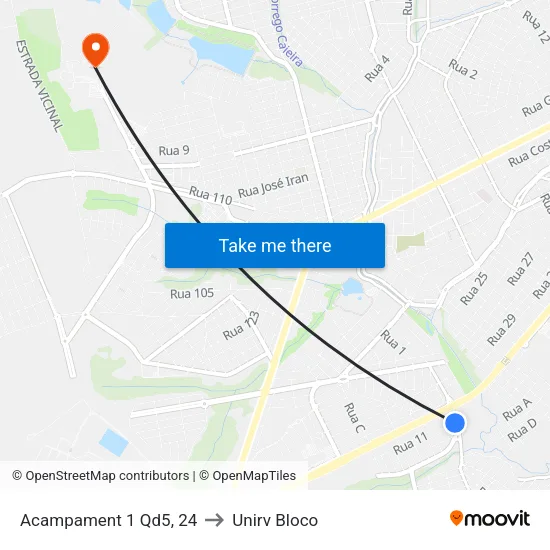 Acampament 1 Qd5, 24 to Unirv Bloco map