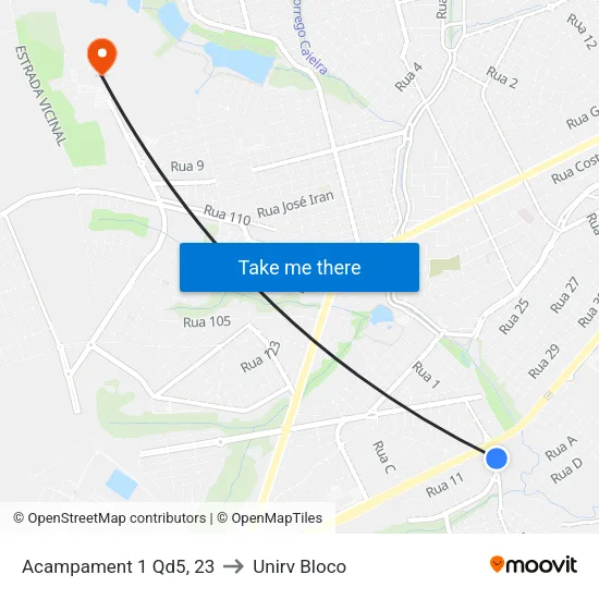 Acampament 1 Qd5, 23 to Unirv Bloco map