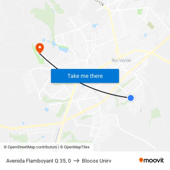 Avenida Flamboyant Q 35, 0 to Blocos Unirv map