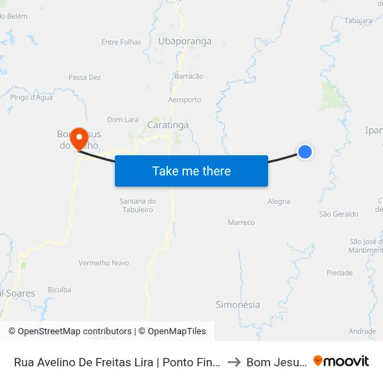 Rua Avelino De Freitas Lira | Ponto Final Da Linha Distrital 06 No Suisso to Bom Jesus Do Galho map