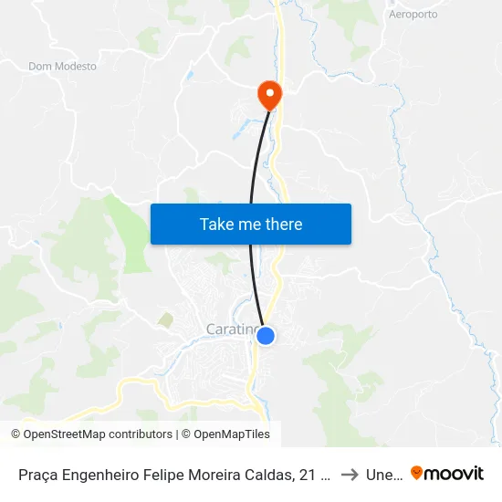 Praça Engenheiro Felipe Moreira Caldas, 21 | Trt 3ª Região to Unec II map