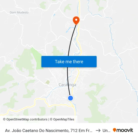 Av. João Caetano Do Nascimento, 712 Em Frente Ao Terminal Rodoviário to Unec II map