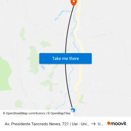 Av. Presidente Tancredo Neves, 721 | Uai - Unidade De Atendimento Integrado to Unec II map