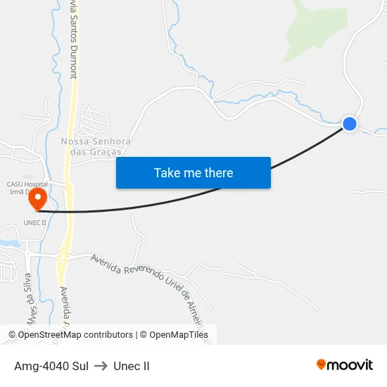 Amg-4040 Sul to Unec II map