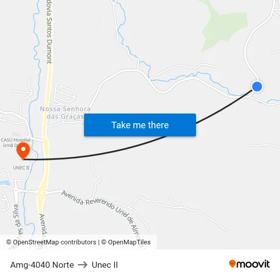 Amg-4040 Norte to Unec II map