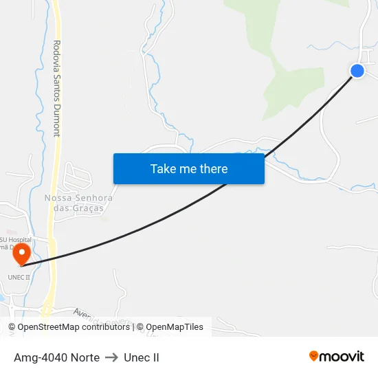 Amg-4040 Norte to Unec II map