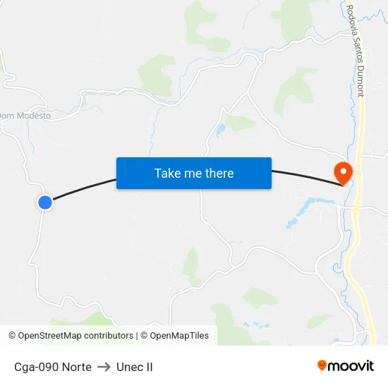 Cga-090 Norte to Unec II map