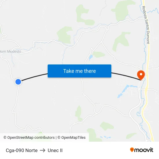 Cga-090 Norte to Unec II map