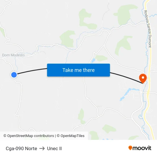 Cga-090 Norte to Unec II map