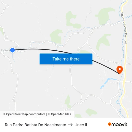 Rua Pedro Batista Do Nascimento to Unec II map