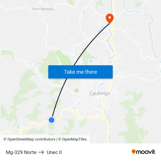 Mg-329 Norte to Unec II map