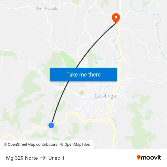 Mg-329 Norte to Unec II map