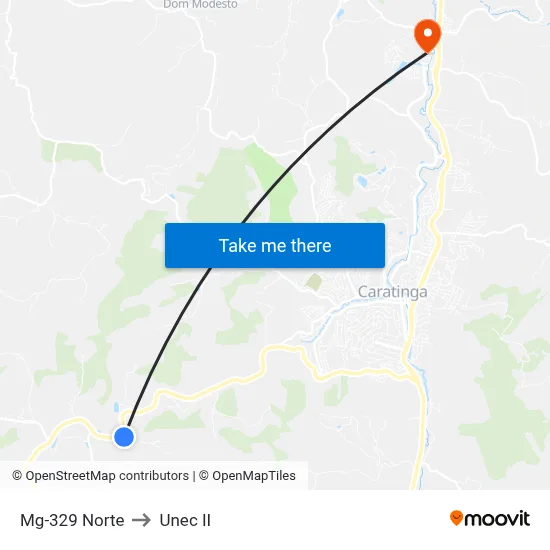 Mg-329 Norte to Unec II map
