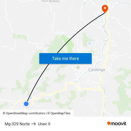 Mg-329 Norte to Unec II map