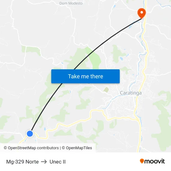 Mg-329 Norte to Unec II map