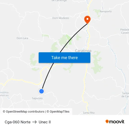 Cga-060 Norte to Unec II map