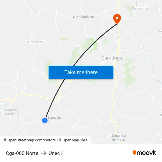 Cga-060 Norte to Unec II map
