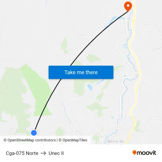 Cga-075 Norte to Unec II map