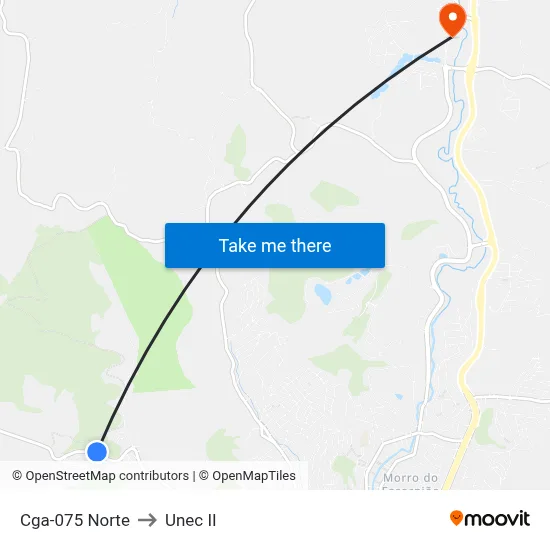 Cga-075 Norte to Unec II map
