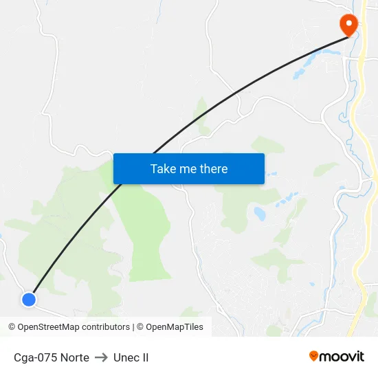 Cga-075 Norte to Unec II map