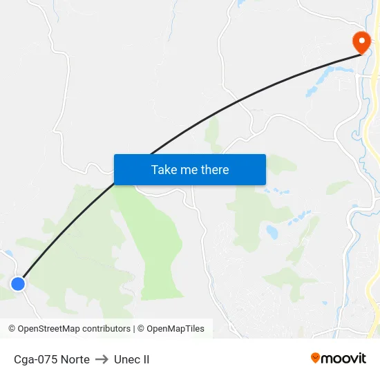Cga-075 Norte to Unec II map