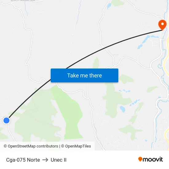 Cga-075 Norte to Unec II map